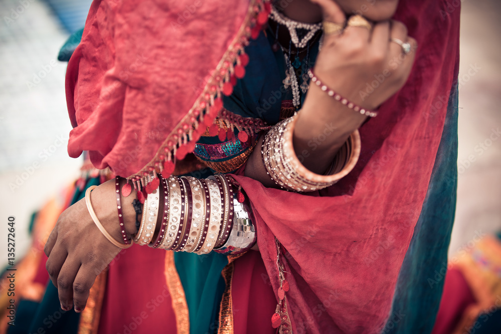 Detail Of Traditional Rajasthani Clothing And Jewellery