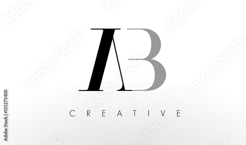 A B Letter Logo Design. Creative AB Letters Icon