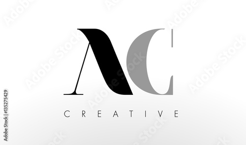 A C Letter Logo Design. Creative AC Letters Icon