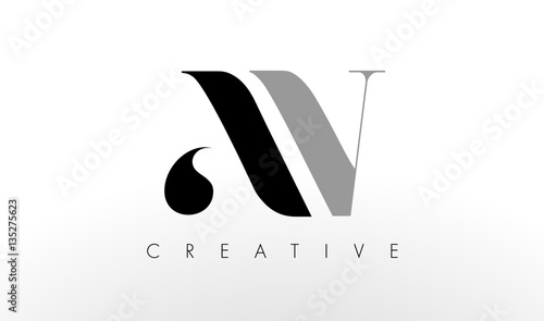 A V Letter Logo Design. Creative AV Letters Icon