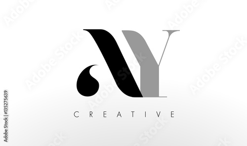 A Y Letter Logo Design. Creative AY Letters Icon