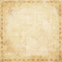 Old vintage map, blank