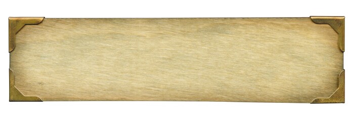 Old wooden plaque