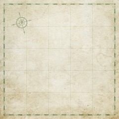 Old vintage map, blank