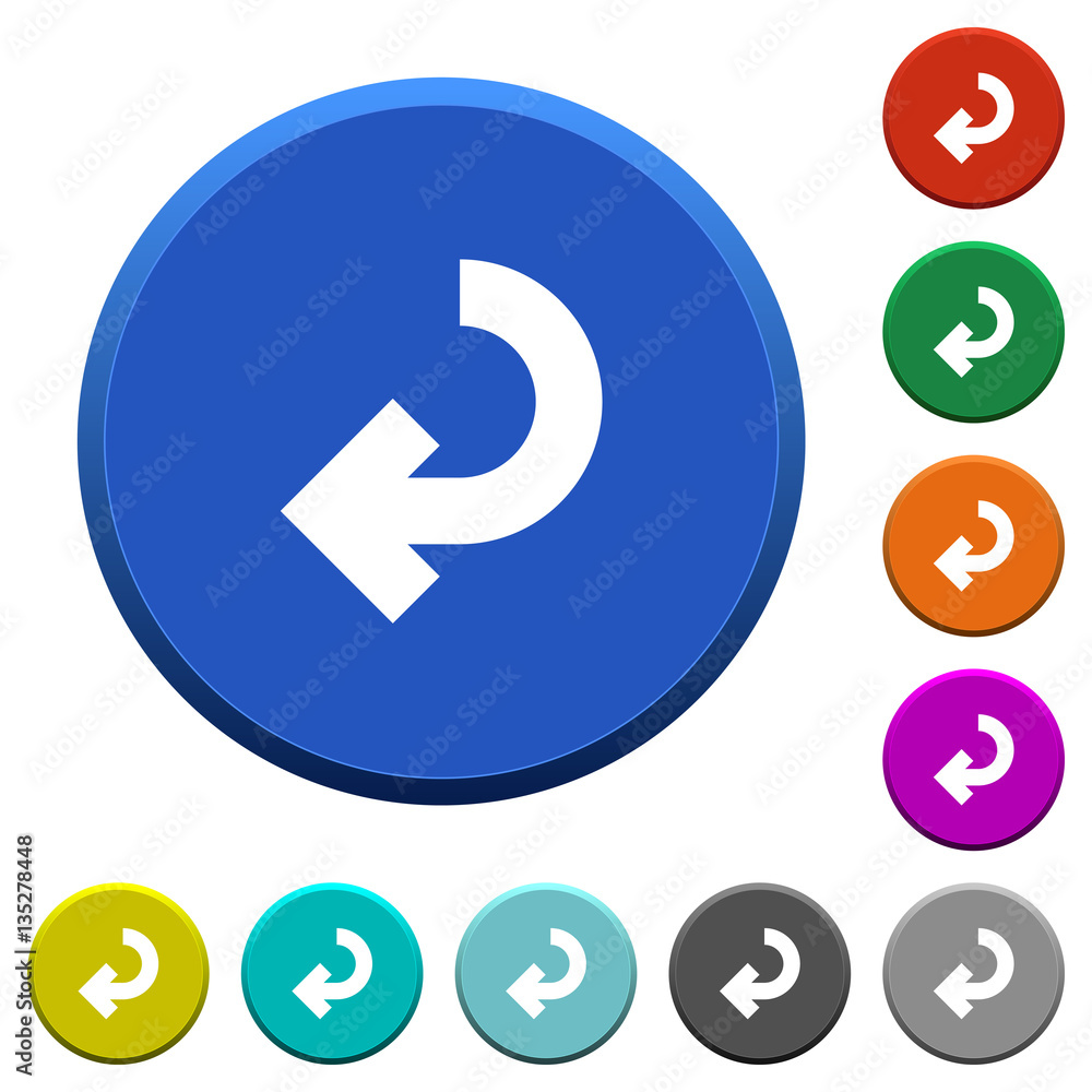 Return arrow beveled buttons Return arrow beveled buttons
