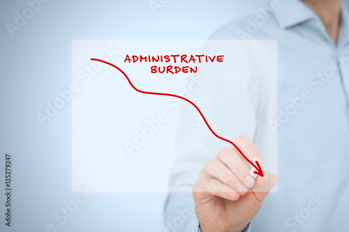 Картината върху платно Administrative burden reduction