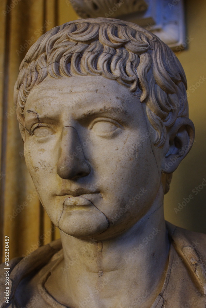 Roman portrait marble bust 