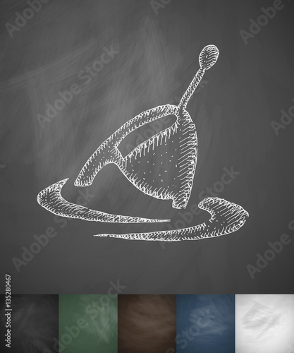 float icon. Hand drawn vector illustration