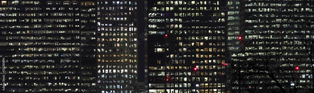Office windows at night Office windows at night
