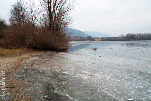  Lake San Daniele in the grip of ice - Winter in Friuli