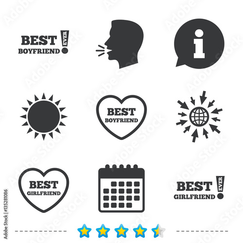 Best boyfriend and girlfriend icons.