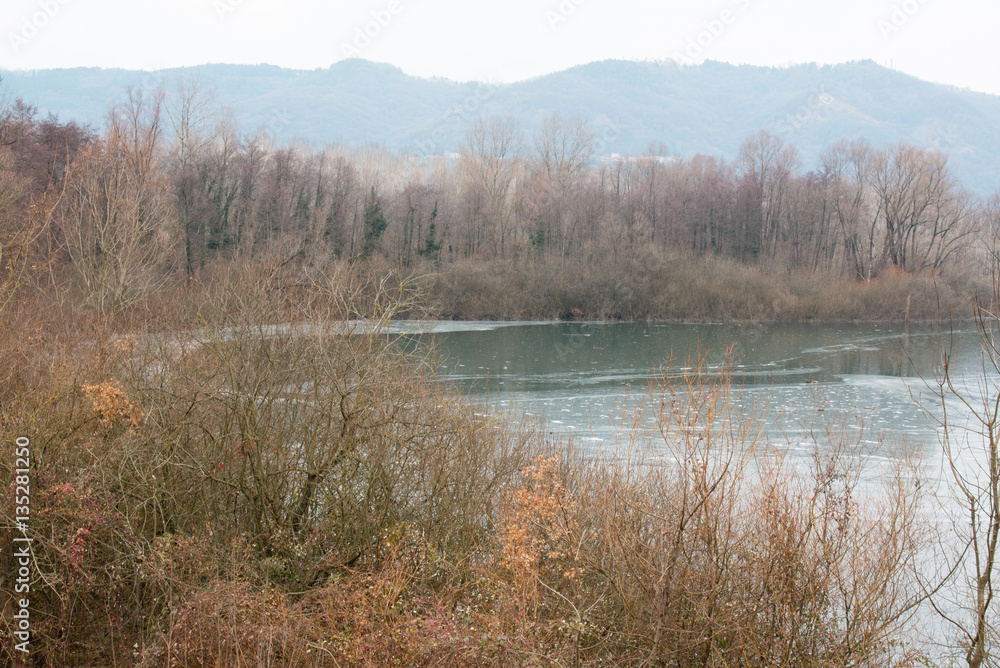 Lake San Daniele in the grip of ice - Winter in Friuli Lake San Daniele in the grip of ice - Winter in Friuli