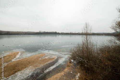  Lake San Daniele in the grip of ice - Winter in Friuli