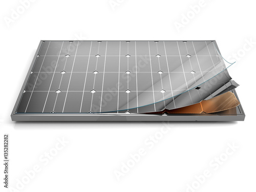 Принти на полотні Solar panel