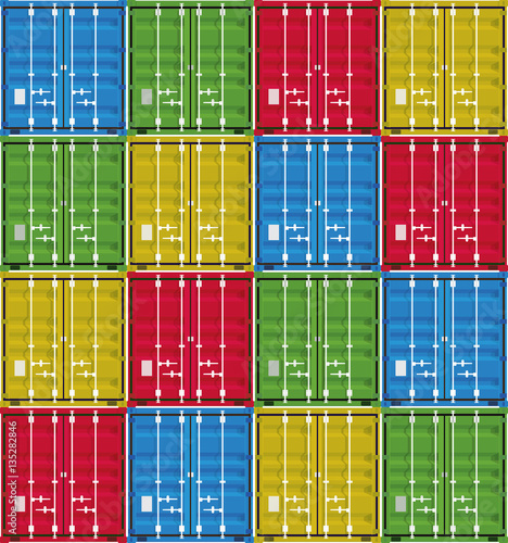 Set of cargo containers