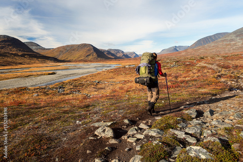 Hiking on the Kungsleden in Sweden