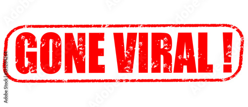 gone viral! on the white background, red illustration