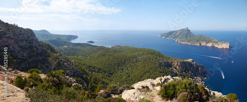 Dracheninsel auf Mallorca, Tramuntana Panorama, Spain photo