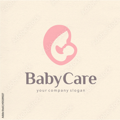 Logo design of motherhood and childbearing