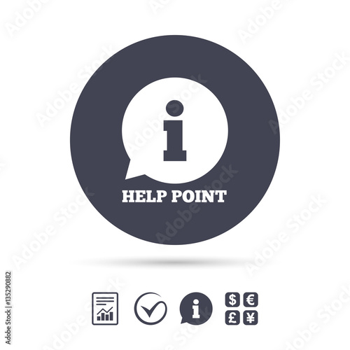 Help point sign icon. Information symbol.