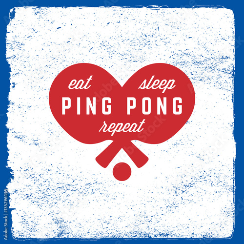 ping pong emblem. table tennis logotype template