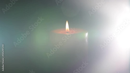 Wallpaper Mural Burning candle in the dark. Backlight illumination. Torontodigital.ca