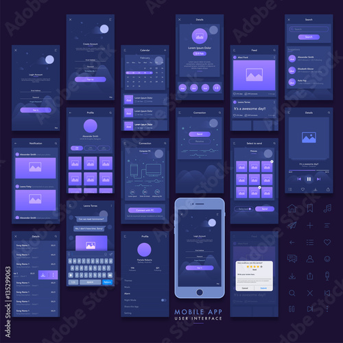 Mobile App User Interface kit.