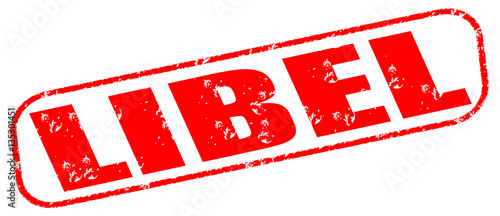 Konstfotografi Libel on the white background, red illustration