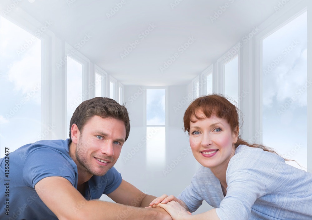 Digital composite of loving couple Digital composite of loving couple