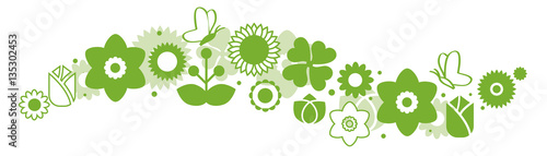 Banner Frühlings-Blumen