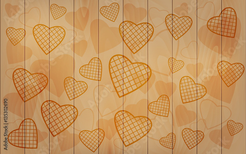 Romantic wood background