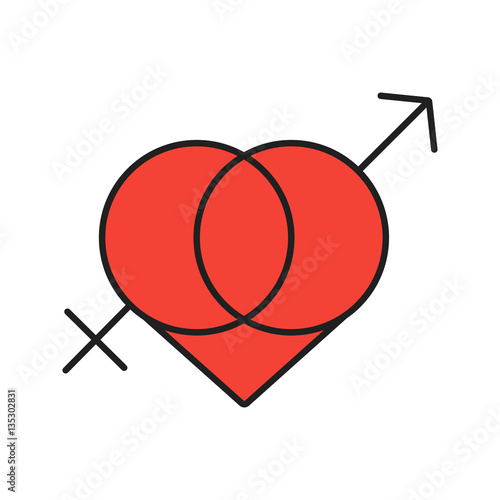 Valentine's Day color icon