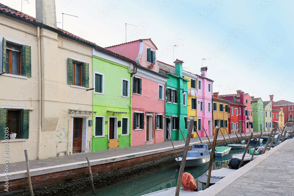 Canal colorful houses
