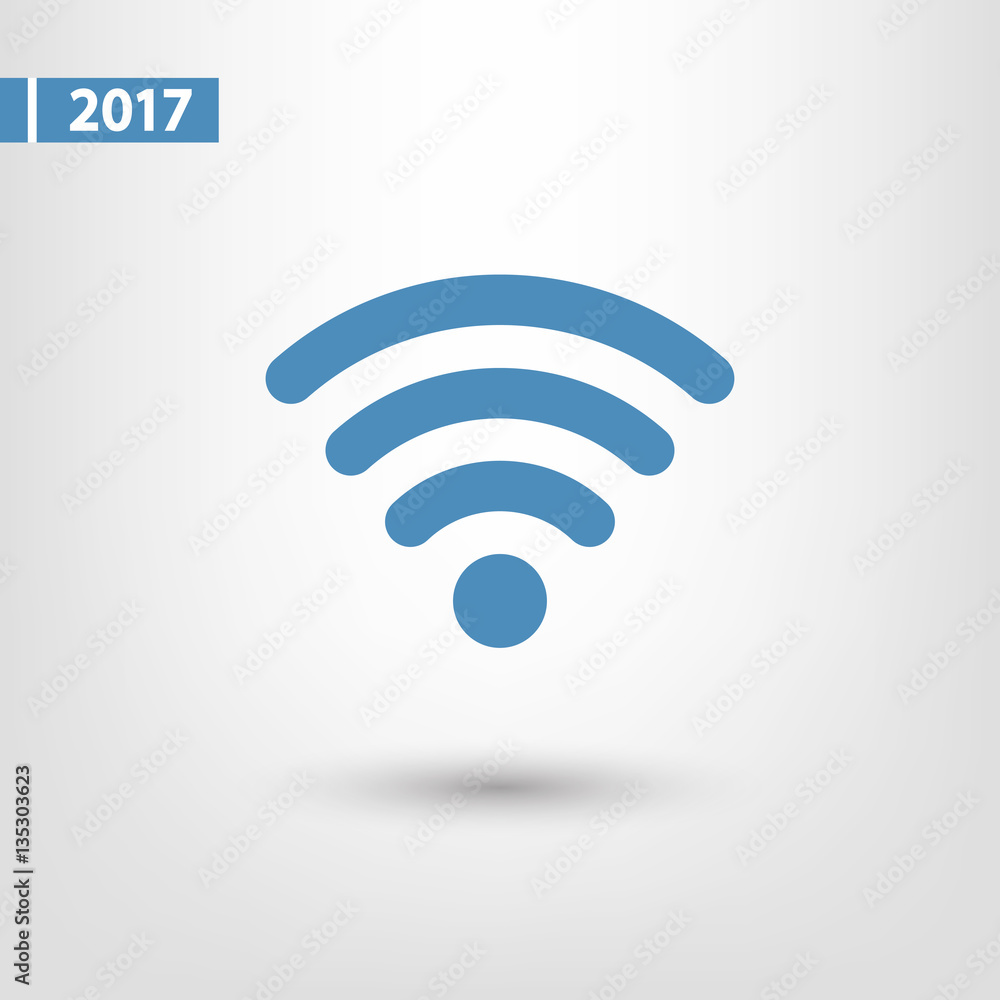 Wireless Icon, vector illustration. Flat design style Wireless Icon, vector illustration. Flat design style