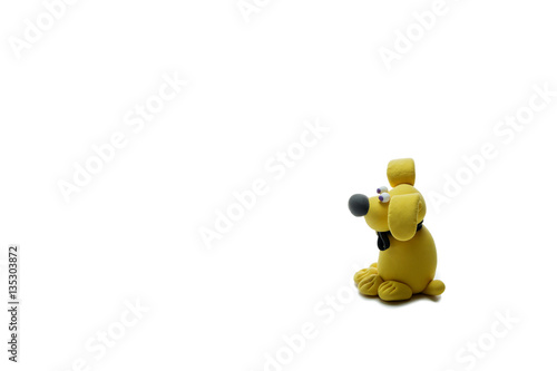 Photos Figure of a dog from plasticine