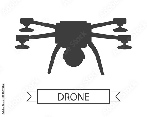 Drone Icon Isolated Unmanned Aerial Vehicle