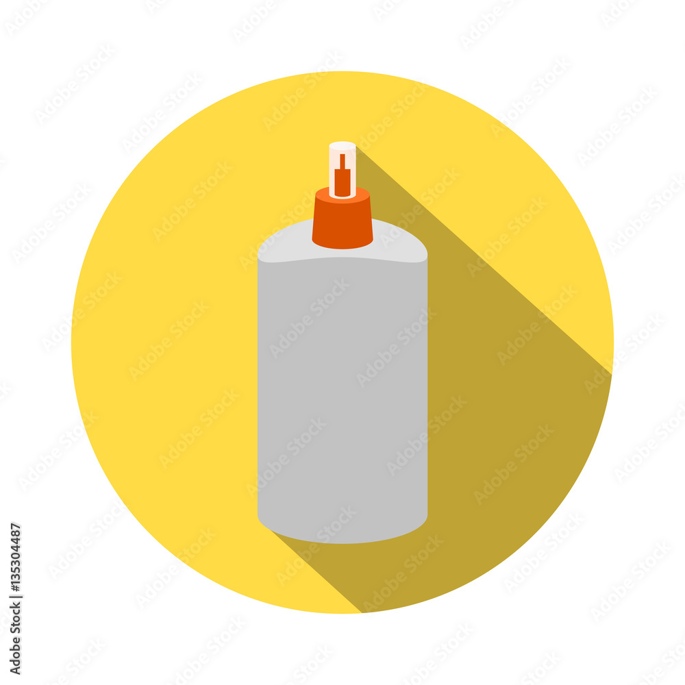 Flat style with long shadows, glue vector icon illustration. Flat style with long shadows, glue vector icon illustration.