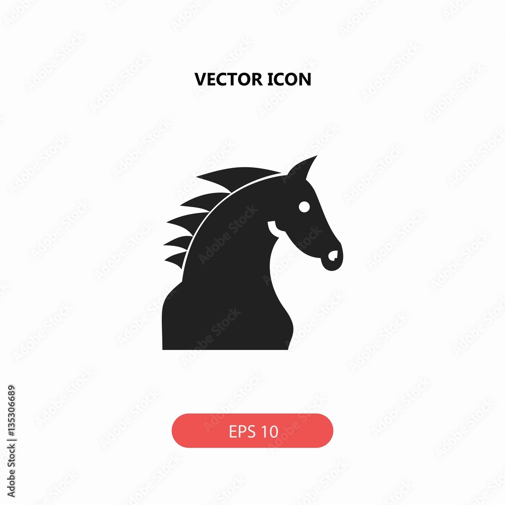horse head vector icon horse head vector icon