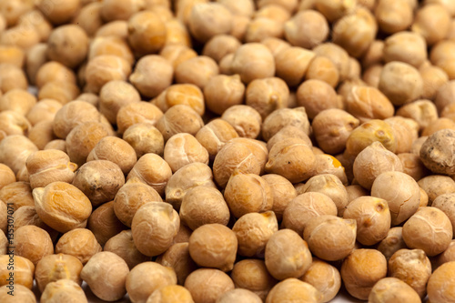 Macro shot of soybeans isolate on a background