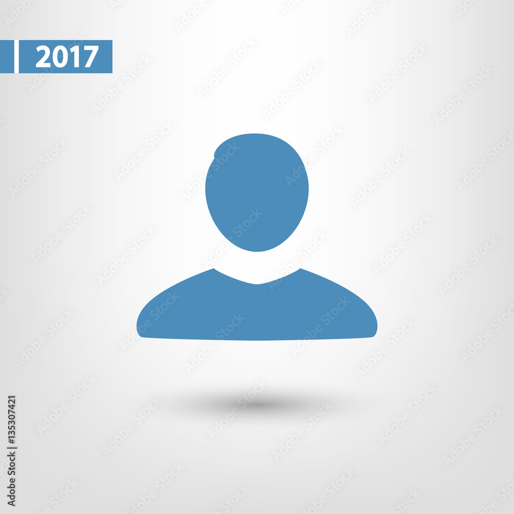 man icon, vector illustration. Flat design style man icon, vector illustration. Flat design style