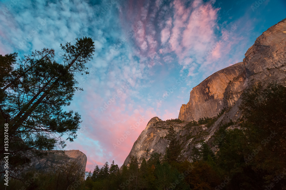 Sunrise at the Yosemite National Park, USA