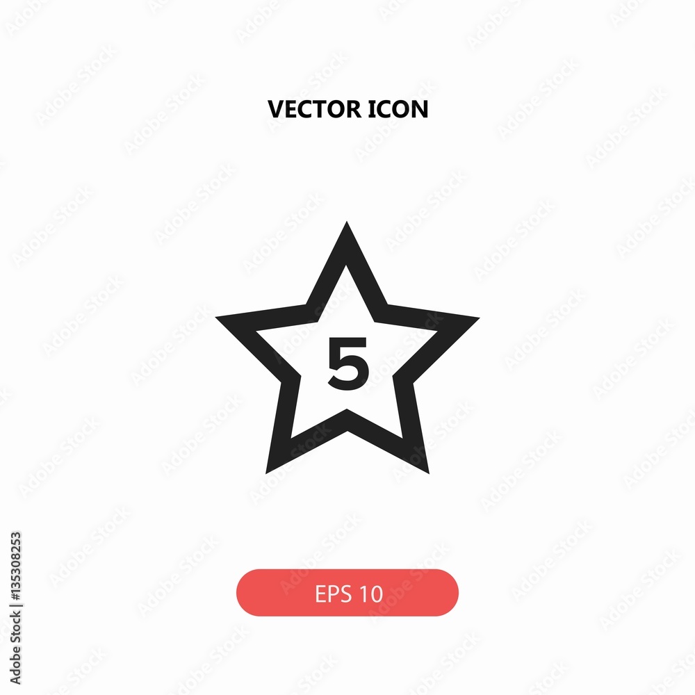 Obraz premium star vector icon