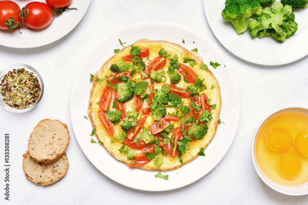 Omelet for breakfast. Omelet for breakfast.