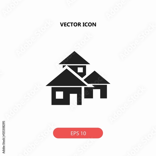 houses vector icon
