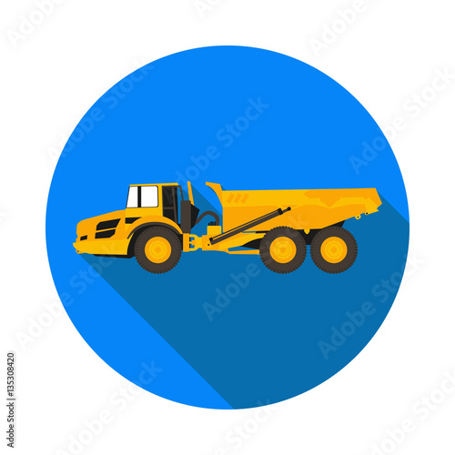 flat icon dump truck