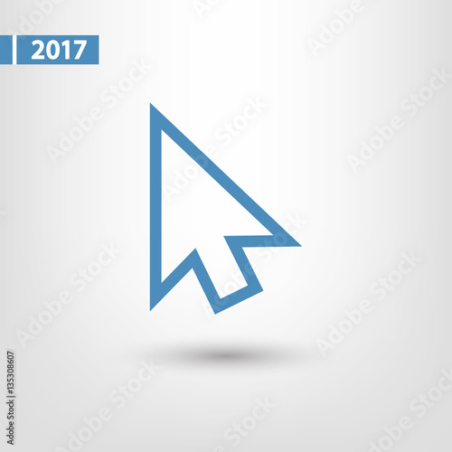 Free Download  cursors icon, vector illustration. Flat design style  - GFXLoad