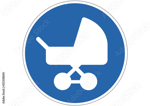Schild Kinderwagenparken erlaubt