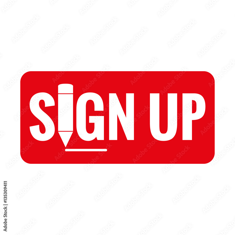 sign up button icon