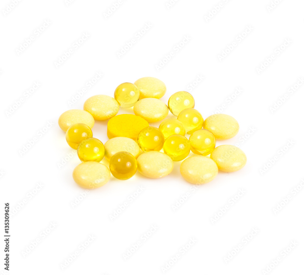 Pharmaceutical colorful pill, capsules, multivitamins, supplemen Pharmaceutical colorful pill, capsules, multivitamins, supplemen