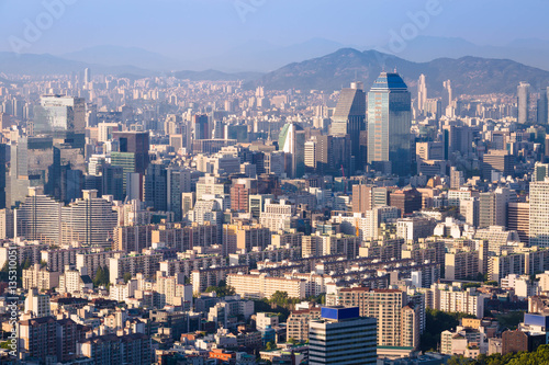 Seoul City Skyline  South Korea.